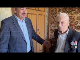 Со 100-летним юбилеем поздравил ветерана Великой Отечественной войны Николая Ивановича Пискуна
