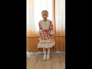 Мизина Мария, 6 лет, г.Кингисепп, стихотворение “ Отмените войну“. Автор: Татьяна Ветрова.