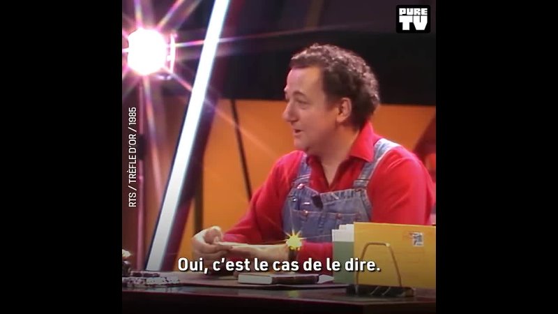 Coluche en roue libre en pleine