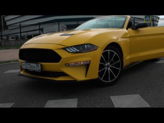 Ford Mustang Yellow - Аренда кабриолета в MEGA Автопрокат