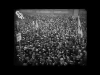 Британские фашисты. Массовый митинг на Трафальгарской площади, Лондон (1924 год)