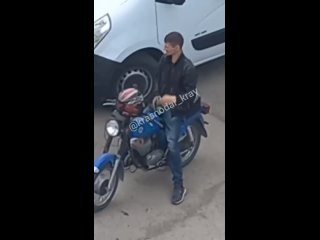 Синего мотоциклиста ищет полиция Краснодара.