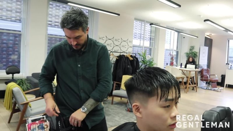 Regal Gentleman Textured Fringe Fade Haircut For Asian Hair Asian Mens