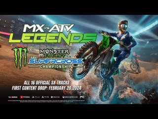 Дополнение “2024 Monster Energy Supercross Championship“ для игры MX vs ATV Legends!