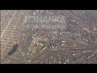 Footage of a series of airstrikes by the Russian Air Force on the workshops of the Motor Sich military plant in Zaporizhzhya (te