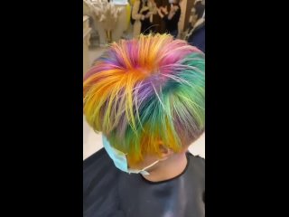 Hairdressers - Great color with short haircut ｜ pixie bob haircut women