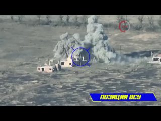 В районе Спорного артиллеристы 6 бригады Южной группировки войск уничтожают позиции украинских националистов