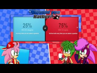 [Speedy Blue] ALEX AND MANICA AND SAMMAL PLAY WOULD YOU RATHER! SONIC'S SIBLINGS