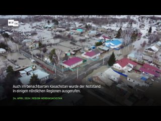 Auch Kasachstan von Hochwasser betroffen: Über  Menschen evakuiert