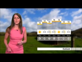 (HD) Alex Osbourne BBC ONE Spotlight weather April 17th 2024 - 60 fps