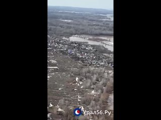 Кадры, снятые в вертолете Ми-8 при облете Оренбургской области