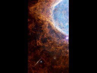 Детализация туманности Южное кольцо от телескопа James Webb