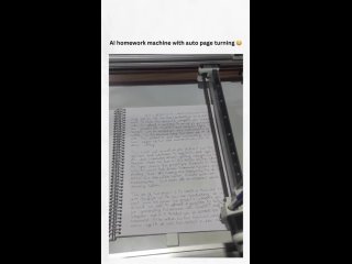Техно-маньяки в сети поделились видео, как наконец-то воплотили мечту всех школьников и студентов

Машина делает рукописный текс