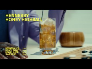 Hennessy honey highball