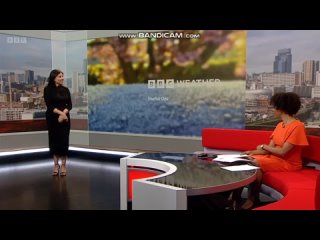 [HD] Shefali Oza BBC ONE Midlands Today weather April 18th 2024