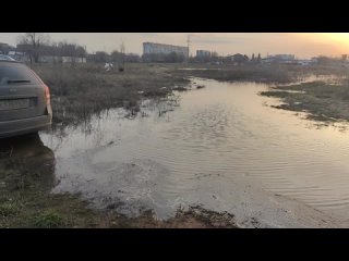 Последствия паводка с высоты птичьего полета в поселках Оренбургской области