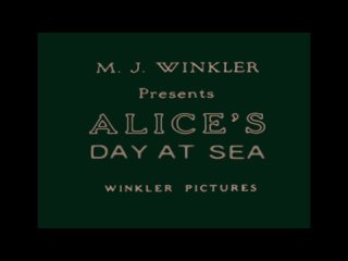 Alice's Day at Sea (1924, USA)  Walt Disney's Alice Comedies 4K #SilentAnimatedCartoons