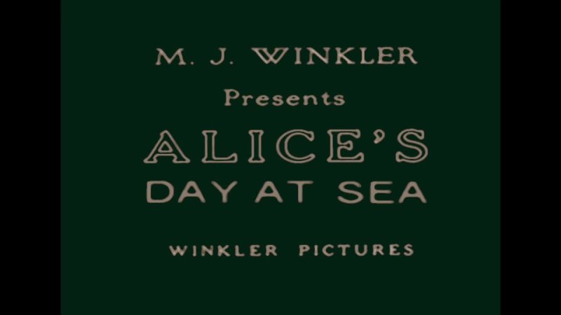 «Alice's Day at Sea» (1924, USA) ✦ Walt Disney's «Alice Comedies» 4K #SilentAnimatedCartoons