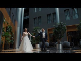 Свадебный клип. Отель Гамма, прогулка в центре, банкетный зал Атриум