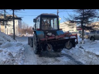 Сегодня, 28 марта, в Магадане в связи с погрузкой и вывозом снега возможно затруднение движения автотранспорта на проспекте Карл