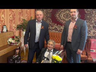 Ветеранов в Ельце поздравил с наступающим Днём Победы спикер облсовета  Владимир Сериков