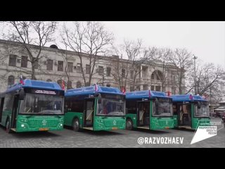 18 новых автобусов марки ЛиАЗ появились в Севастополе благодаря нацпроекту «Безопасные качественные дороги», они готовятся выйти