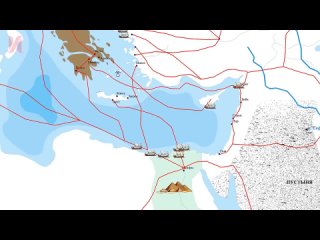 Катастрофа бронзового века на карте