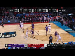 #12 James Madison Duke vs #5 Wisconsin Badgers  NCAAM Tournament 2024 1st Round South