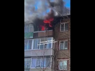 🔥 Пожар в Северном, 22. Сгорела квартира на пятом этаже. Есть погибший.