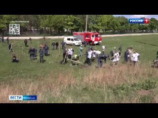 В парке имени Александра Захарченко, на границе между Донецком и Макеевкой высажены 250 рябин и берёз