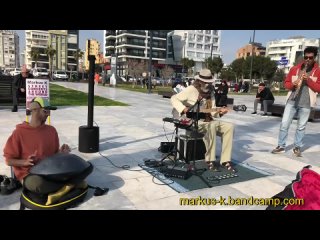 Street BLUES with HANDPAN and SAXOPHONE in TURKEY