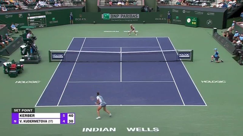 Angelique Kerber vs Veronika Kudermetova Third Round 2024 BNP Paribas Open in