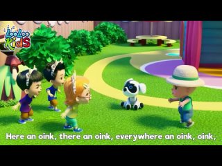 🐮🐶🐱Learning Animals with Johny and Friends at Kindergarten - LooLoo KIDS Nursery Rhymes