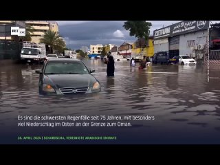 Schweres Unwetter in Dubai  wegen Wettermanipulation