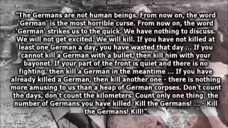 The Morgenthau Plan ( AKA The Jewish plan to rid the world of Germans.