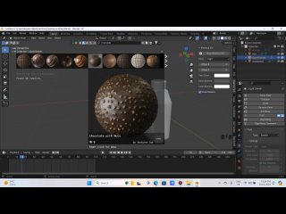 4_Installing Blenderkit addon and importing chocolate Material from it