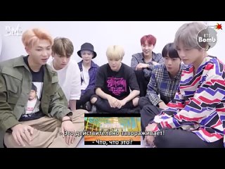 RUS SUBBANGTAN BOMB BTS DNA MV REAL reaction @6_00PM (170918) - BTS