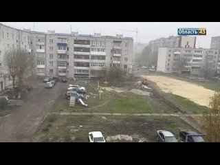 Апрельский снегопад в Кургане