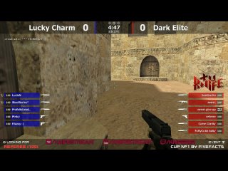 Одна восьмая турнира по cs 1.6 от проекта FiveFacts Lucky Charm -vs- Dark Elite @ by kn1fe