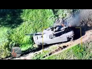 Еще один подбитый хвалёный американский танк Abrams