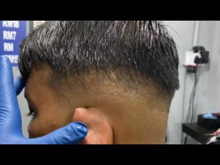Alarcon Barbershop - BARBER TUTORIAL FADE POMPADOUR ｜｜ SPECIAL NEW YEAR 2021