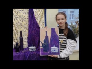Юная ученица студии живописи Нови. Сама сделала видео о своем творческом пути!