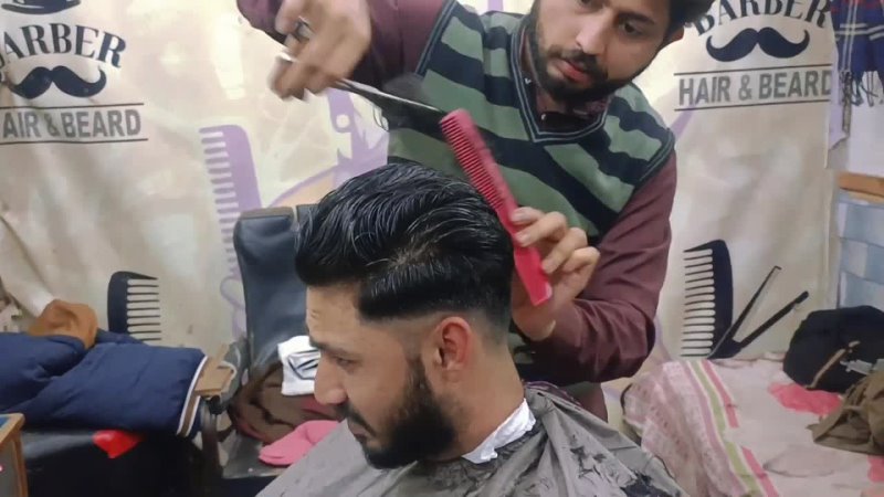 shahrukh Hair saloon How Tow Beard Style 2024 Best Beard boy for men Talented fade haircut Boy 2024