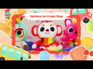 Learn Colors with Rainbow Ice Cream Shop   Pinkfong  Hogi   Colors for Kids   Learn with Hogi
