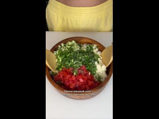 Низкоуглеводный салатик для вашей стройностиКБЖУ на