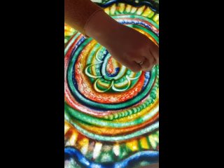 Индивидуальный мастер-класс по рисованию цветным песком на световом столе