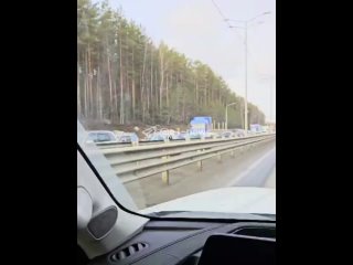 Огромная пробка растянулась на Пермском тракте в сторону Екатеринбурга