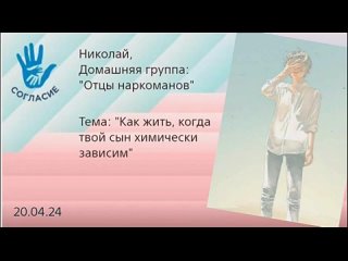 Николай. Спикерская на гр Согласие Как жить, когда твой сын химически зависим