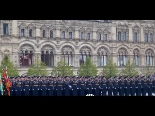 Auf dem Roten Platz in Moskau hat die Generalprobe fr die Parade zum 79. Jahrestag des Sieges im Groen Vaterlndischen Krieg b