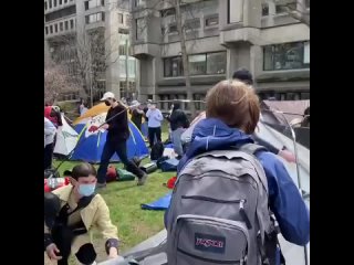 La Universidad McGill en Canad se uni a la revolucin universitaria estadounidense y comenz una sentada en solidaridad c